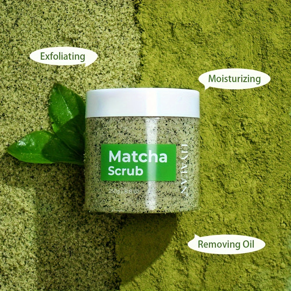 250g Skin Matcha Grönt Te Body Scrub Utjämnande Avgiftande Exfolierande Havssalt 250g