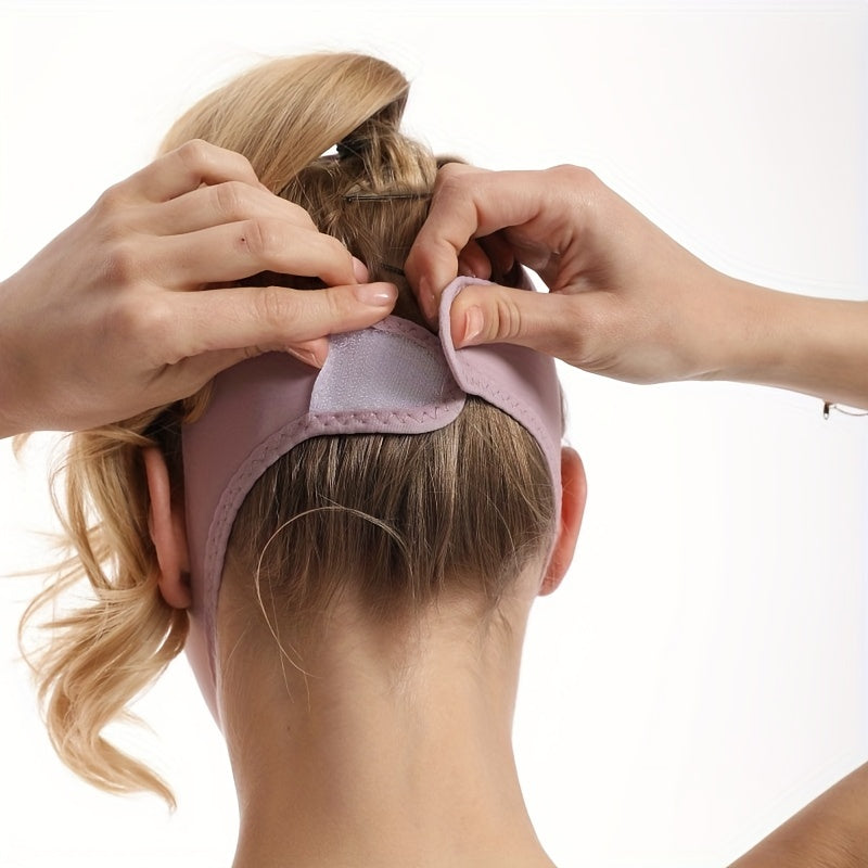 Andningsbar issilke Ansiktsbantning, V-Line Chin Cheek Lift Up Band för kvinnor, Haklyftsvård Viktminskning Anti Aging Bälten