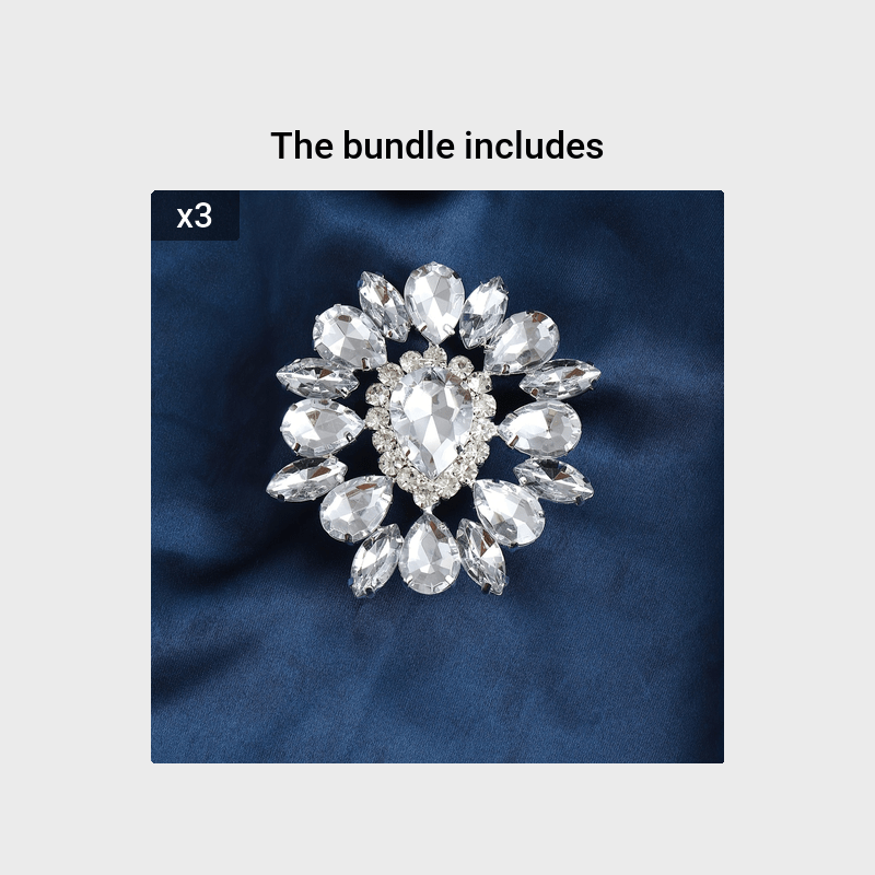 Överdriven Ring Infälld Stor Strass Stor Blomdesign Silverfärgad Eller Gyllene Ring Ditt Samtal Matcha Dagliga Outfits Festtillbehör