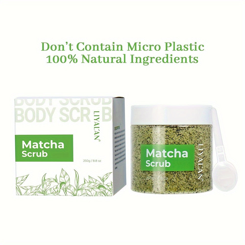 250g Skin Matcha Grönt Te Body Scrub Utjämnande Avgiftande Exfolierande Havssalt 250g