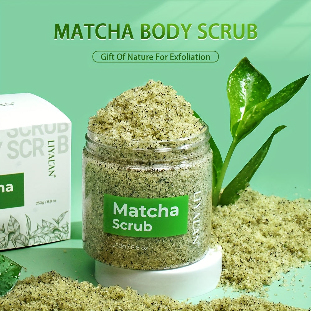 250g Skin Matcha Grönt Te Body Scrub Utjämnande Avgiftande Exfolierande Havssalt 250g