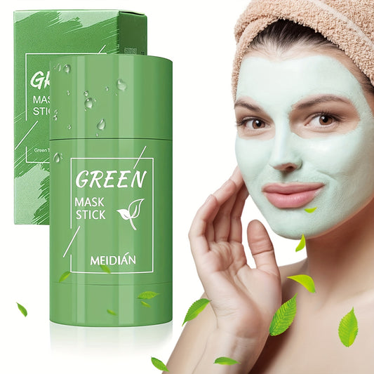 Poreless Deep Cleanse Green Tea Mask Stick, Green Mask Stick  Remover, För ansiktsfuktande, djup porrengöring, tar bort pormaskar Grönt te Mask för alla hudtyper