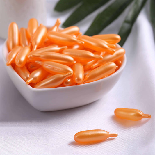 Vitamin E Ansiktskapslar - Jämna ut rynkor, återfuktar och förbättrar välvårdad hud - Fördröjer åldrande och minskar pigmentering - Pre-makeup fuktgivande bas för män och kvinnor!